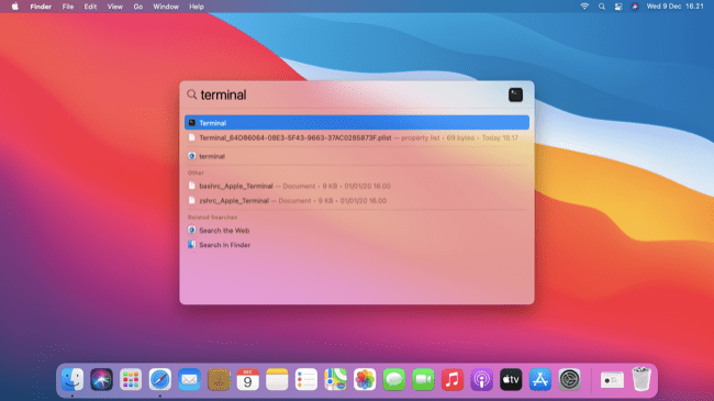 open macos terminal