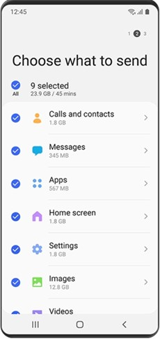 choose what to send