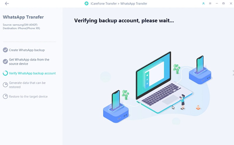 WhatsApp Backup und Anhänge bestätigen