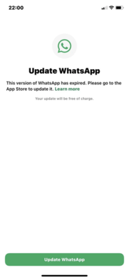 update whatsapp to the latest version
