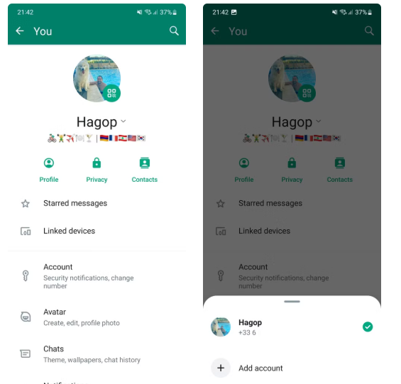 whatsapp number find android