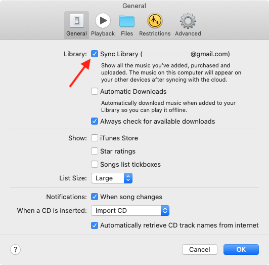 apple music sync library