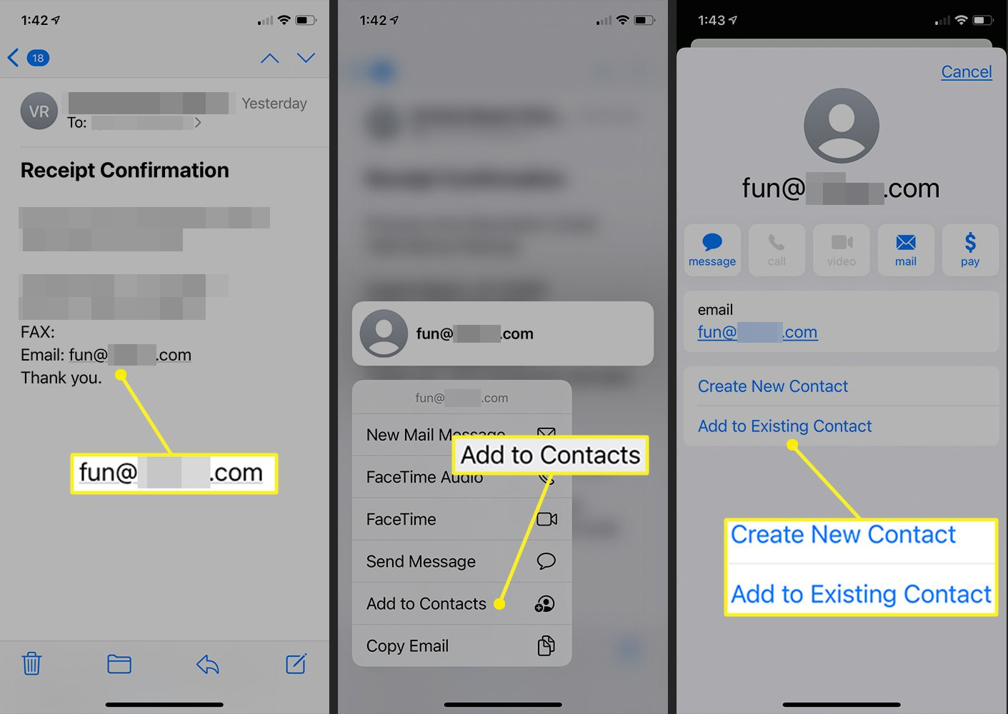 Перенос контактов с iPhone на ПК через Email