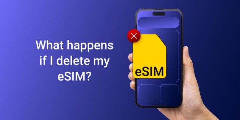 delete esim on iphone 17