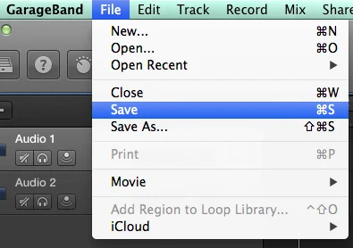 garageband-save-project