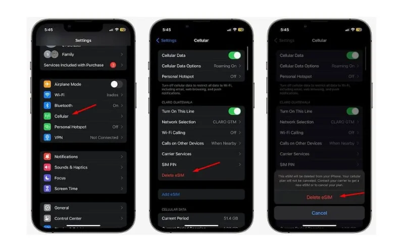 remove-esim-from-iphone
