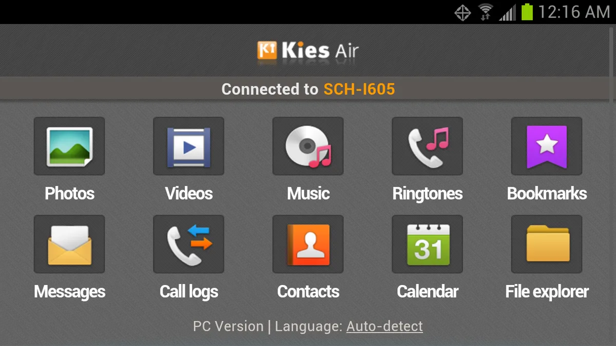 samsung kies air connect