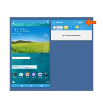 SideSync More Options Menu