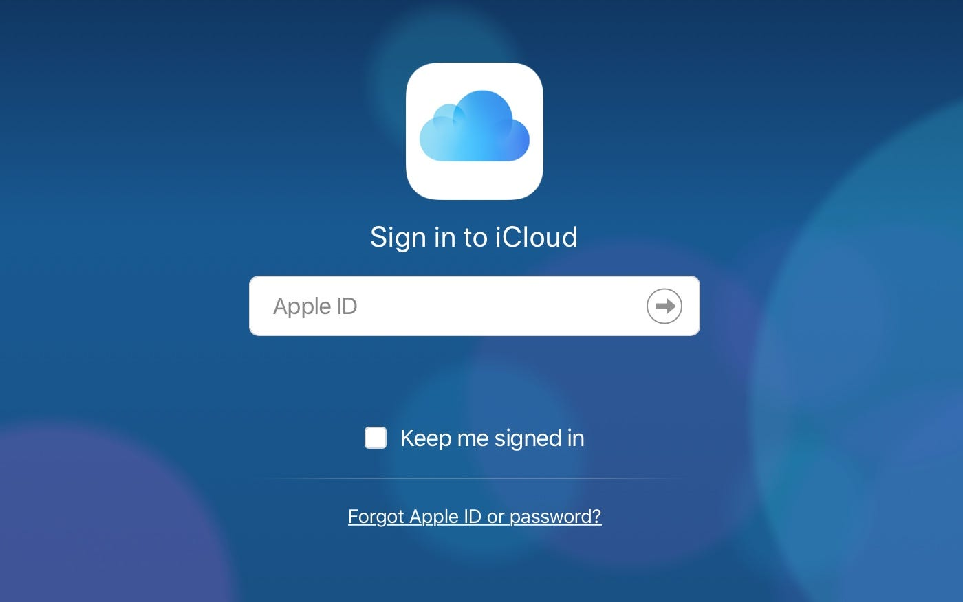 登入 icloud