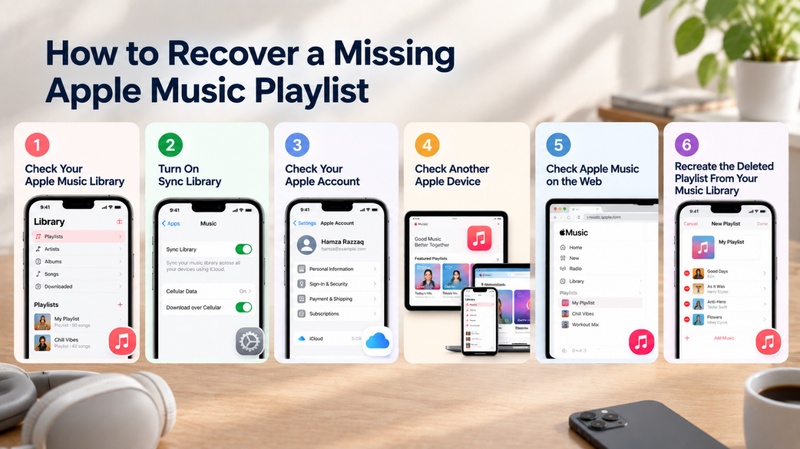 apple built-in ways to recover missing music playlists