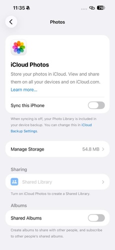 Check Icloud Photos