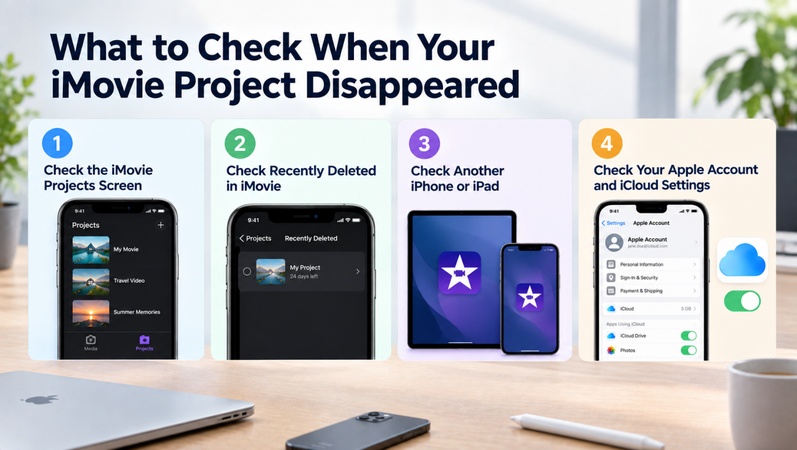 checks for finding disappeared imovie projects