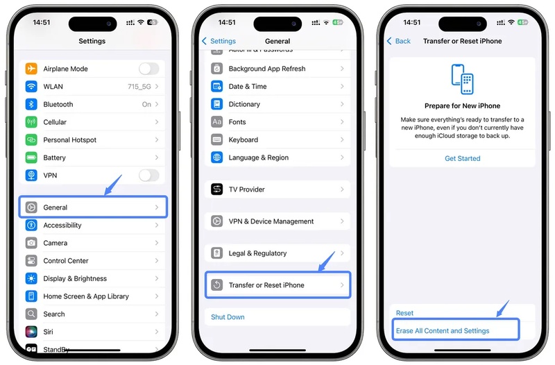 Iphone Factory Reset Steps