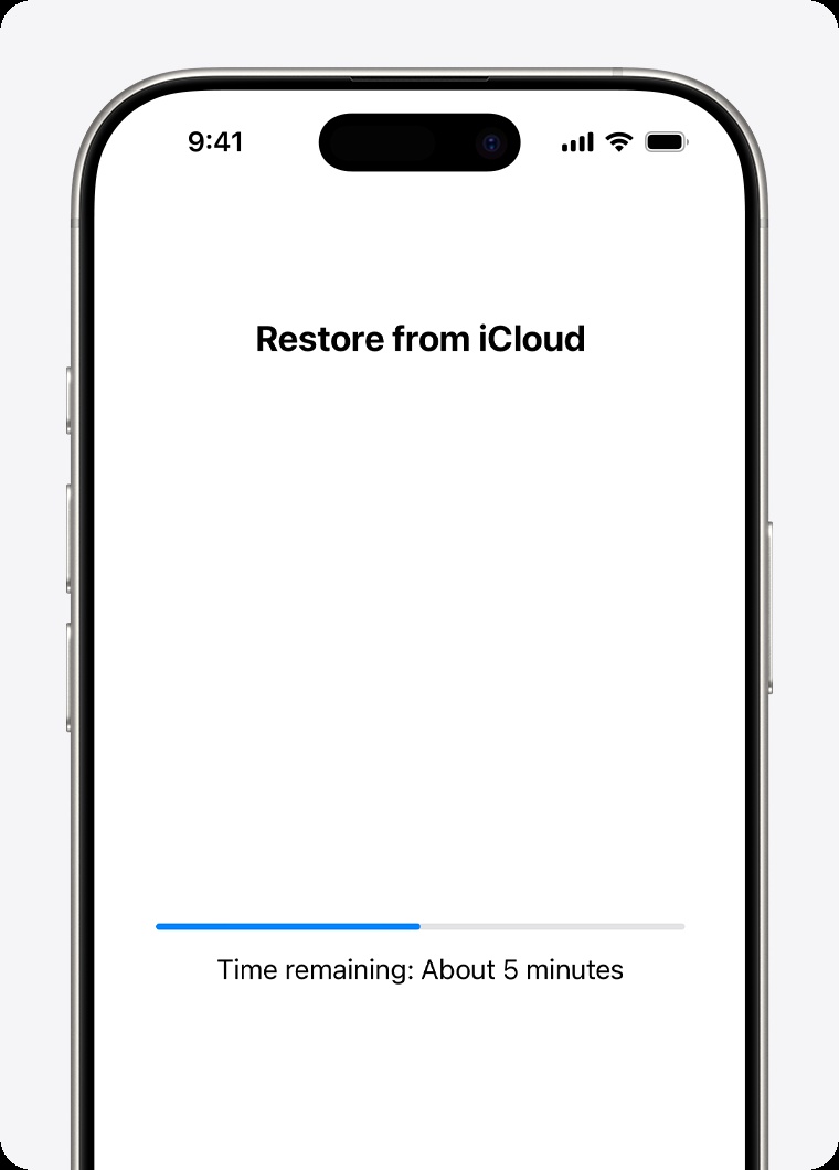 Iphone Restoring Data from an Icloud Backup