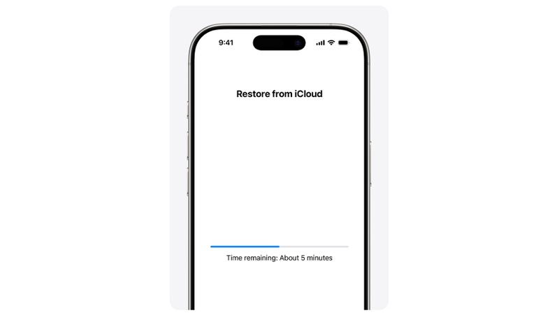 Restore from Icloud