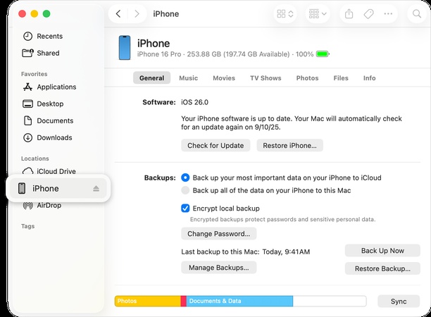 restore iphone from itunes backup
