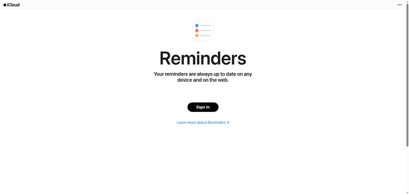 Restore Reminders from Icloud Official Website