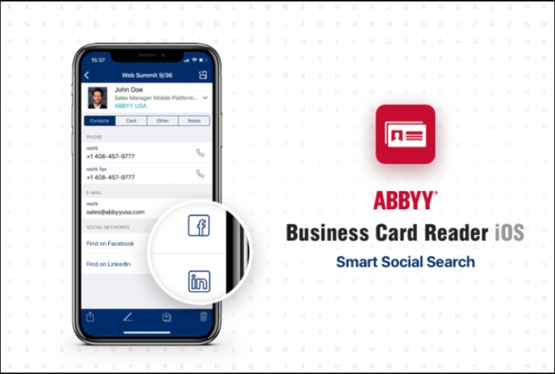 abbyy business card reader