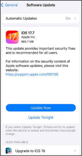 update software for iphone