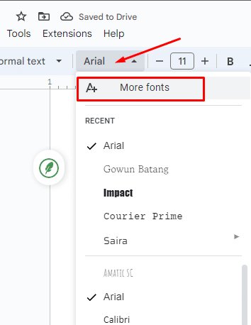 freaky font on google docs