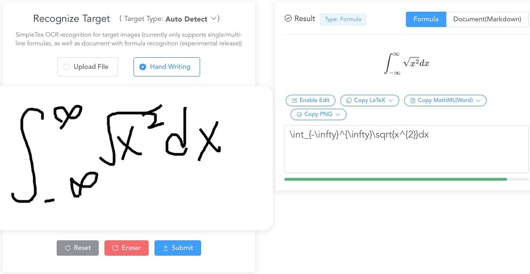 latex ocr