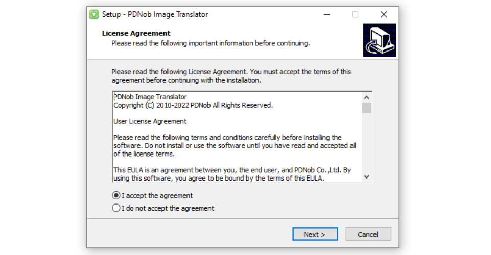 Install the software
