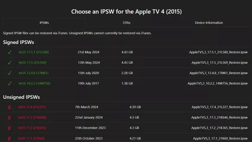 apple tv ipsw檔案