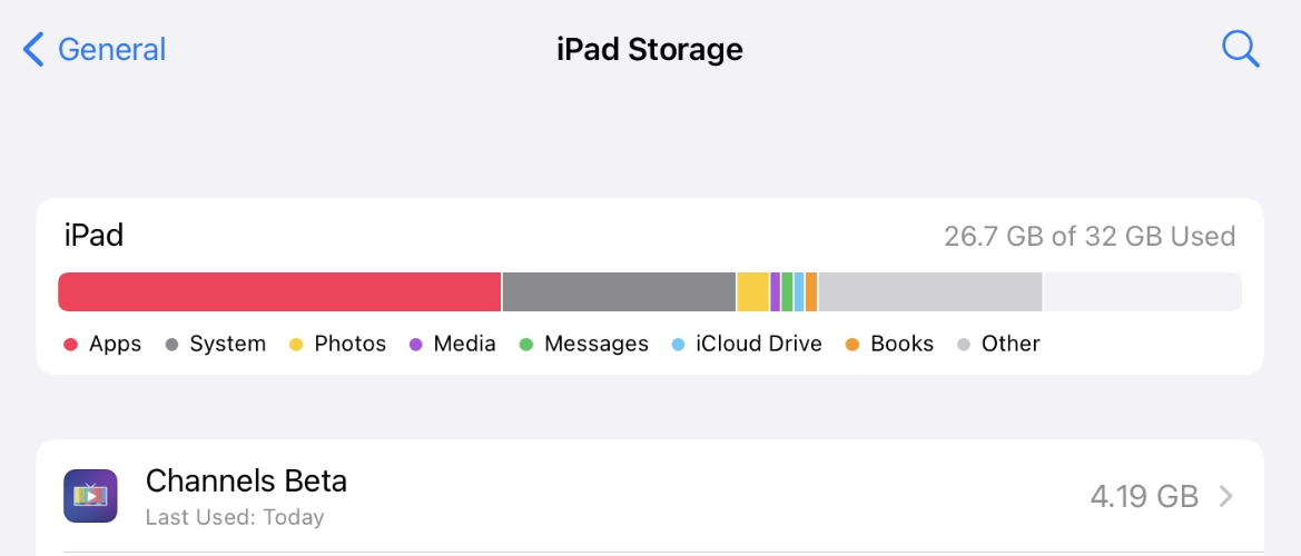 free up ipad storage