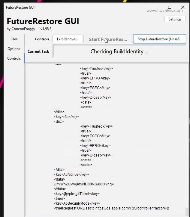 future restore kontrol ediliyor