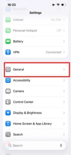 iOS設定界面