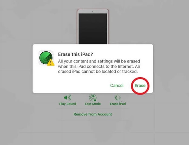 erase ipad