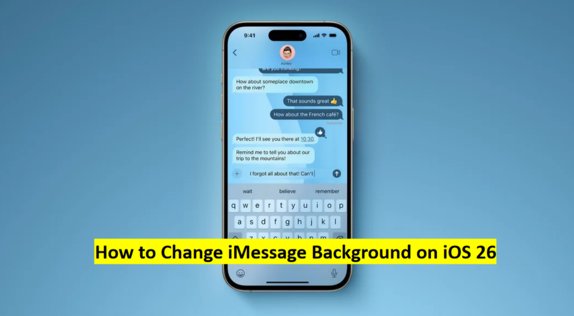 how to change imessage background ios 26