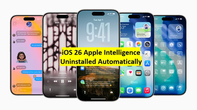 iOS 26 애플 인텔리전스 자동 삭제 현상