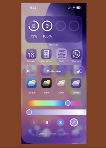 change app icons color