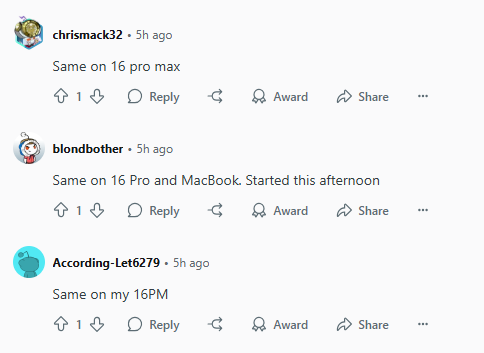 apple intelligence feedback from reddit