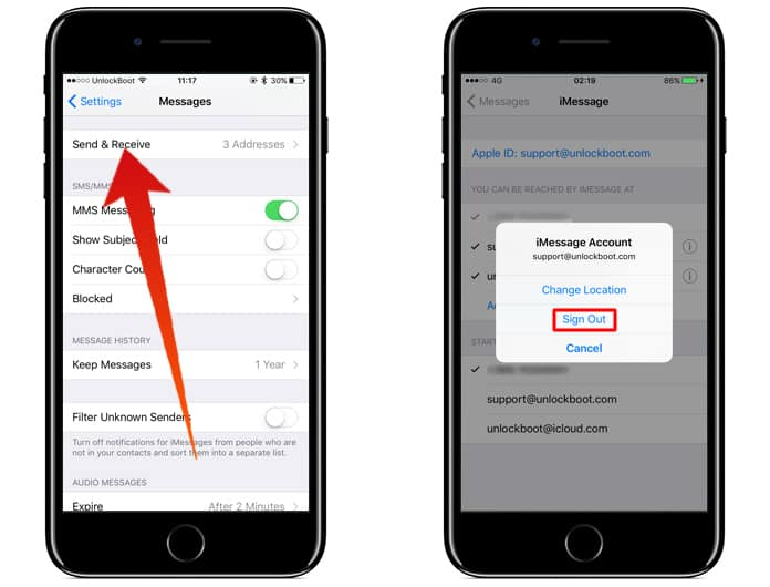 Apple ID 로그아웃