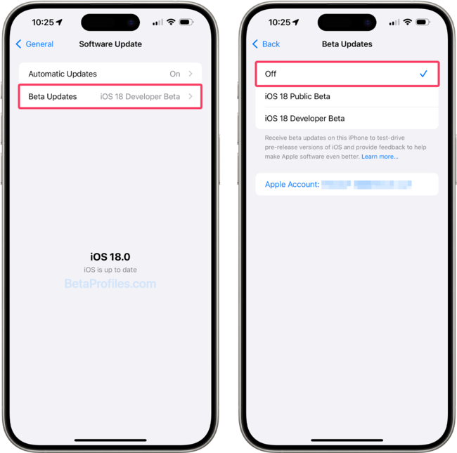 actualización beta de iOS 26