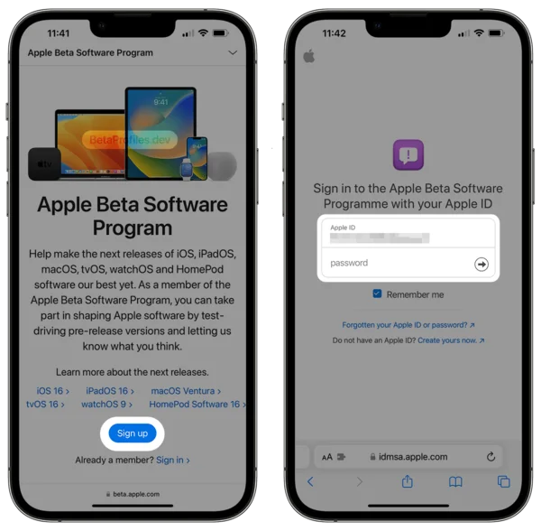 加入Apple Beta軟體計畫