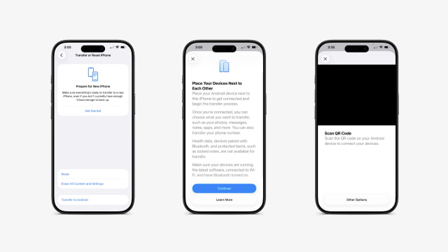 Pair iPhone with Android on ios 26.3
