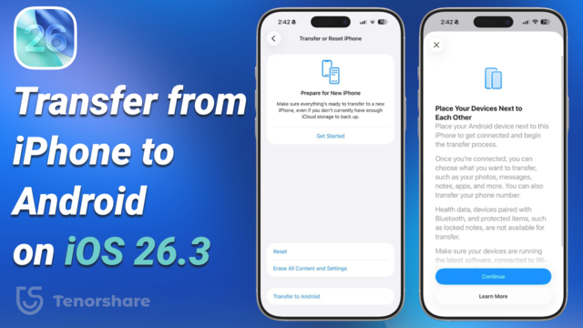 how to transfer from iphone to android on ios 26.3
