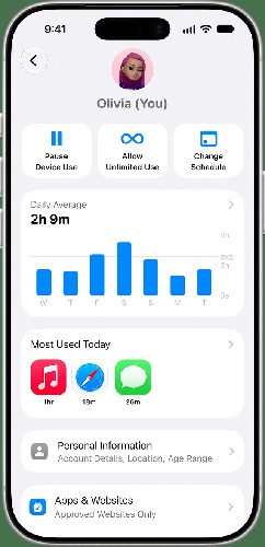 отдельная учётная запись Apple для ребёнка
