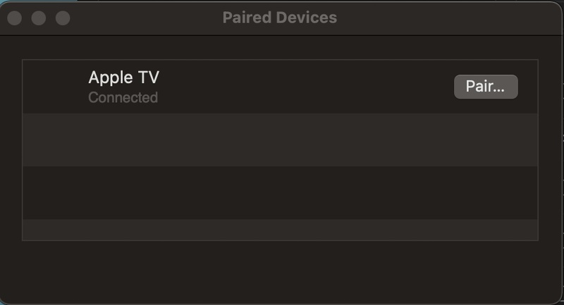 Apple Tv Paired