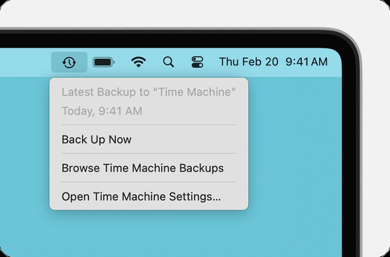 Backup Now on Mac