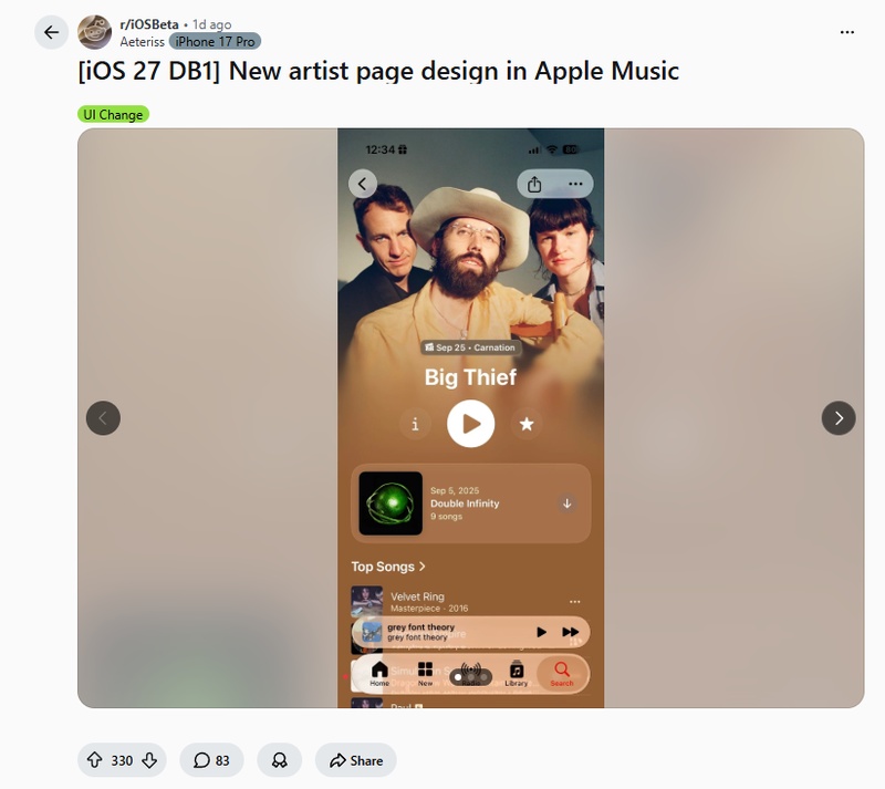 Centered Play and Shuffle Buttons