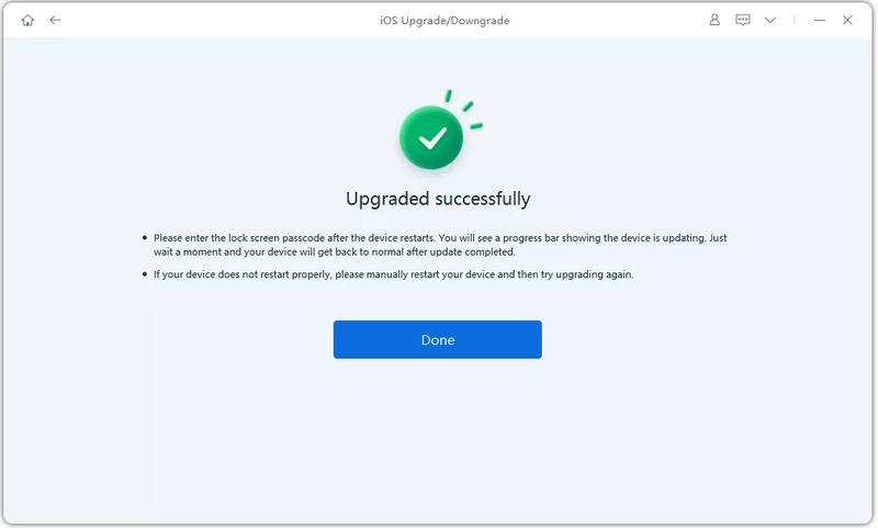 Click Initiating Upgrade to Install Ipados