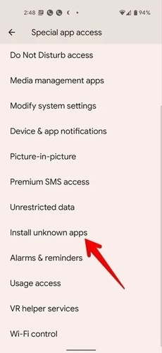 Unbekannte Apps in den Android Einstellungen zulassen