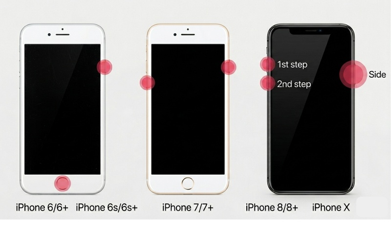 Force Restart Older Iphones and Ipads