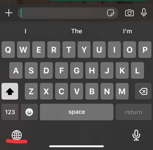 Globe Key Switches Keyboard for Autocorrect