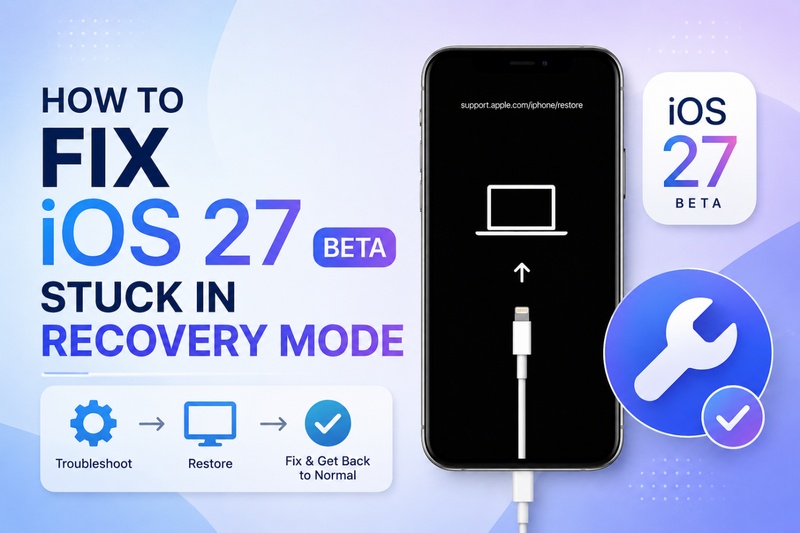 iOS 27 Beta hängt in der Wiederherstellungsschleife fest