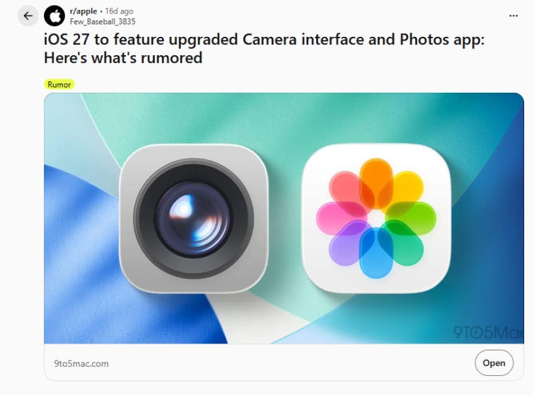 Ios 27 Camera Settings